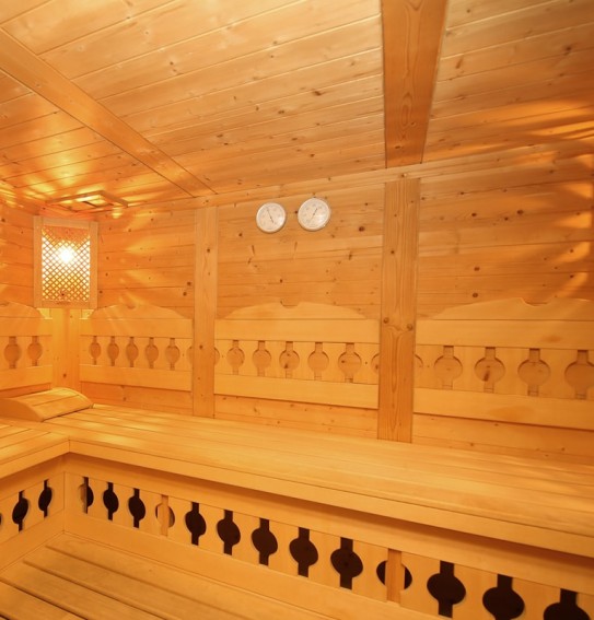 Unsere Sauna im Wellnessbereich